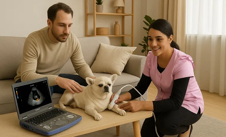 Ecografía veterinaria en casa
